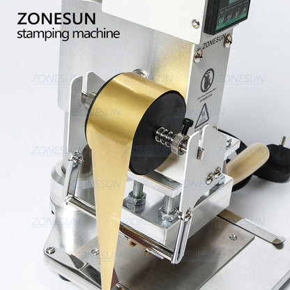 ZONESUN ZS-100A 5x10cm Custom Logo Hot Foil Stamping Machine