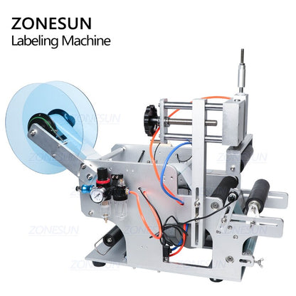 ZONESUN TB-80 Semi-automatic Round Bottle Labeling Machine