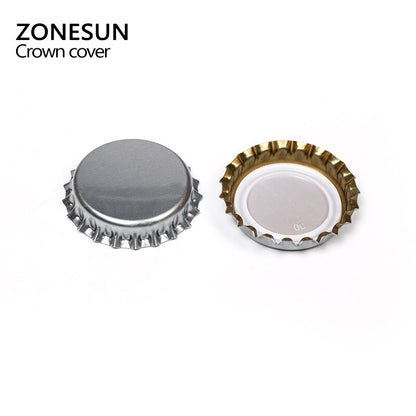 ZONESUN 100pcs/lot Assorted Colors Beer Bottle Cap Beer Llid  Gold/ Black/ Silver For Capping Machine