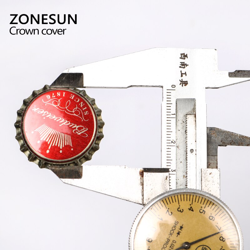 ZONESUN 100pcs/lot Assorted Colors Beer Bottle Cap Beer Llid  Gold/ Black/ Silver For Capping Machine