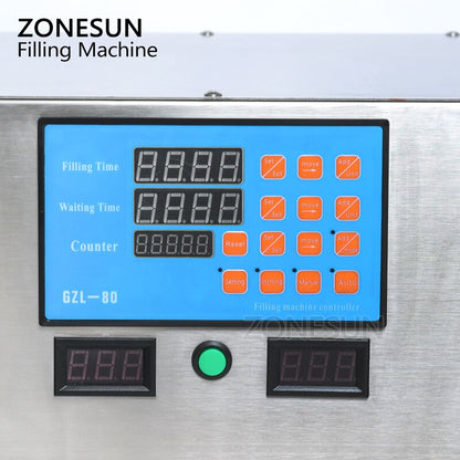 Máquina de llenado de líquidos con bomba peristáltica de 2 boquillas ZONESUN