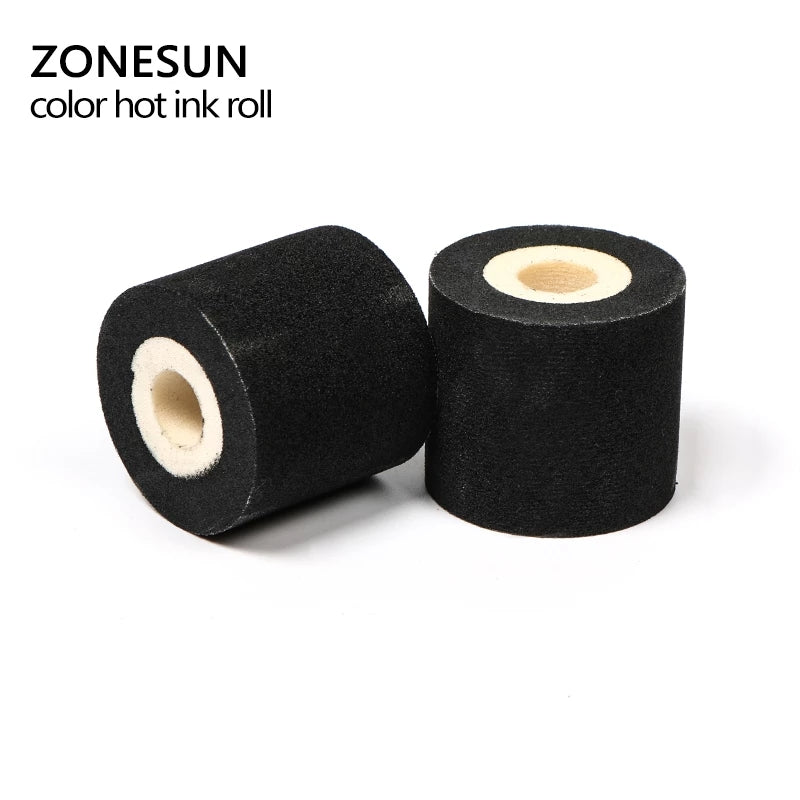 Rollo de tinta de impresión caliente negra ZONESUN para máquina de codificación de fecha MY-380F