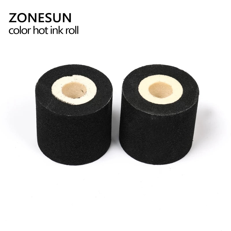 ZONESUN Black Hot Printing Ink Roll for MY-380F Date Coding Machine