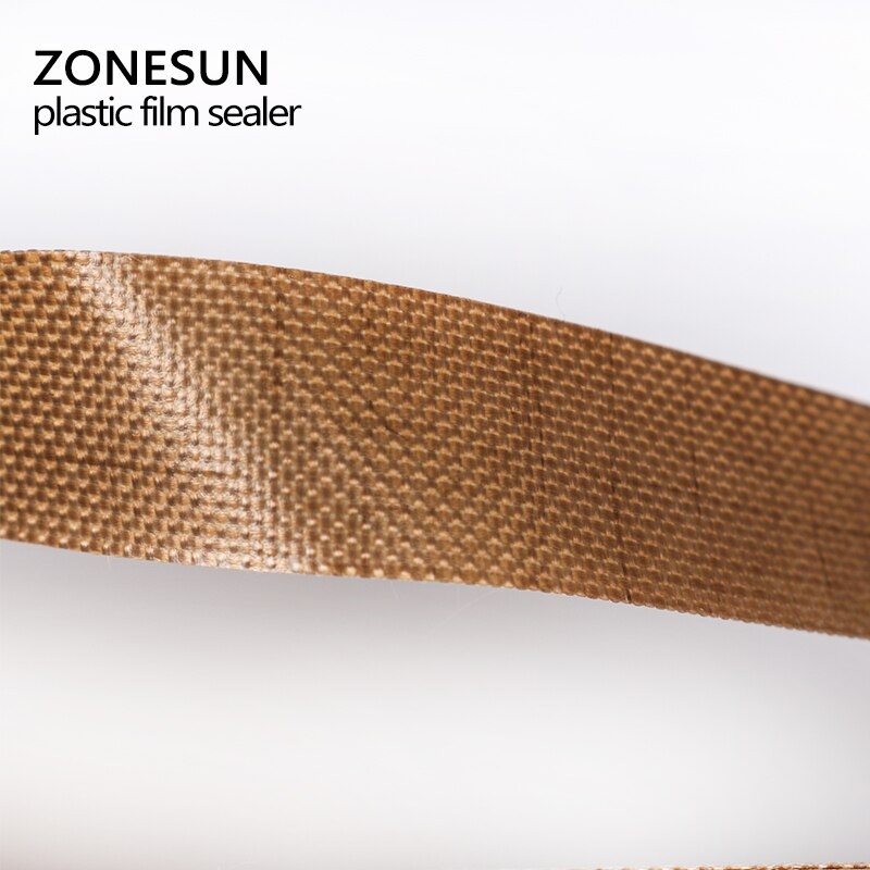 ZONESUN 50 unids/lote cinturón de teflón para FR-900/SF-150 sellador de banda/máquina de sellado de bolsas de plástico