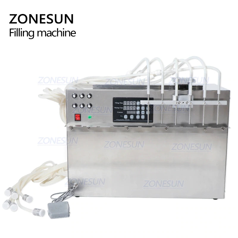 ZONESUN 6 Nozzles Stand-up Bag Spout Pouch Liquid Filling Machine ZS-DPSP6