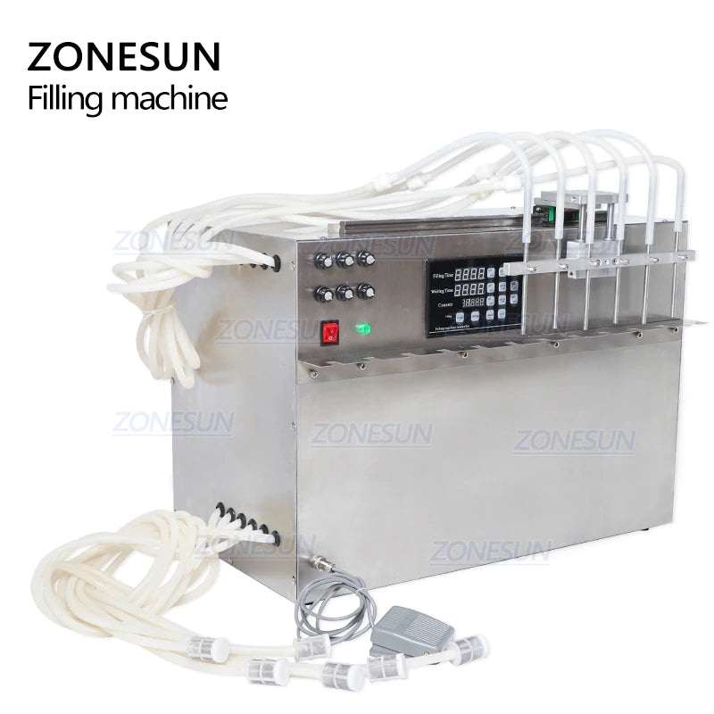 ZONESUN 6 Nozzles Stand-up Bag Spout Pouch Liquid Filling Machine ZS-DPSP6