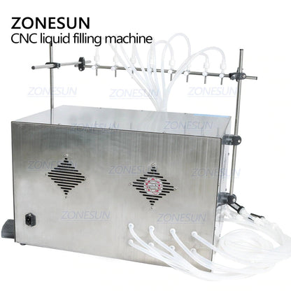 ZONESUN Digital Control 8 Nozzles Diaphragm Pump Liquid Filling Machine