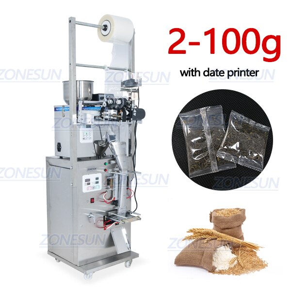 ZONESUN ZS-GZ5200 Powder Weighting Filling Sealing Machine With Date Printer