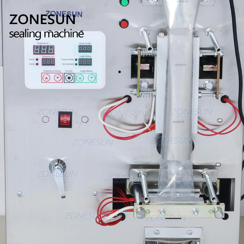 ZONESUN ZS-GZ5200 Máquina de sellado, llenado y ponderación de polvo con impresora de fecha