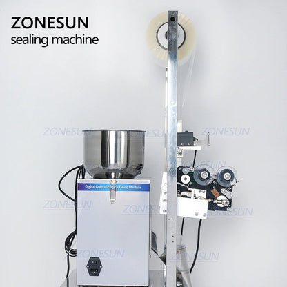 ZONESUN ZS-GZ5200 Máquina de sellado, llenado y ponderación de polvo con impresora de fecha