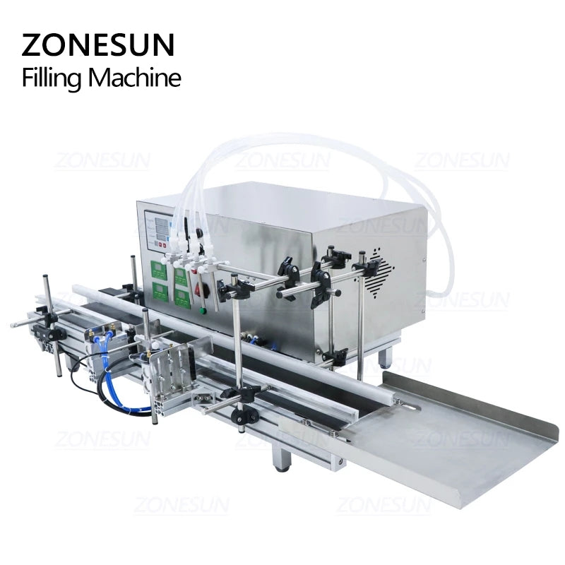 ZONESUN ZS-DTPP4B Automatic 4 Nozzles Peristaltic Pump Liquid Filling Machine