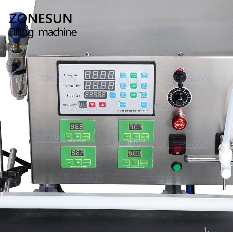 ZONESUN ZS-DTPP4W Automatic 4 Nozzles Peristaltic Pump Liquid Filling Machine