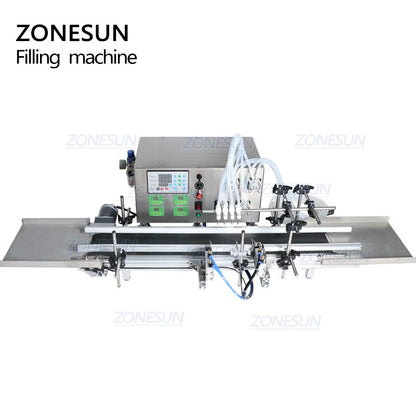 ZONESUN ZS-DTPP4W Automatic 4 Nozzles Peristaltic Pump Liquid Filling Machine