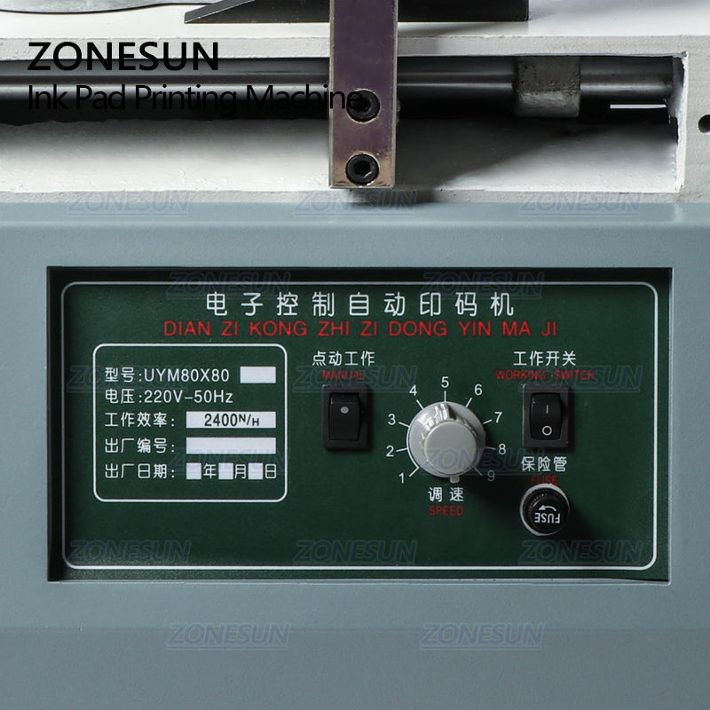 ZONESUN F-80 Automatic Ink Pad Printing Machine