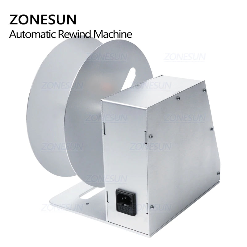 ZONESUN Automatic Flat Label Rewinding Machine For Clothing Wash Label Barcode