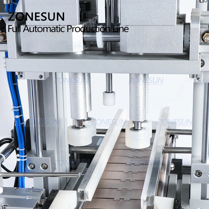 ZONESUN ZS-FAL180 Tabletop 4Nozzles Liquid Filling Capping Labeling Machine With Date Coder