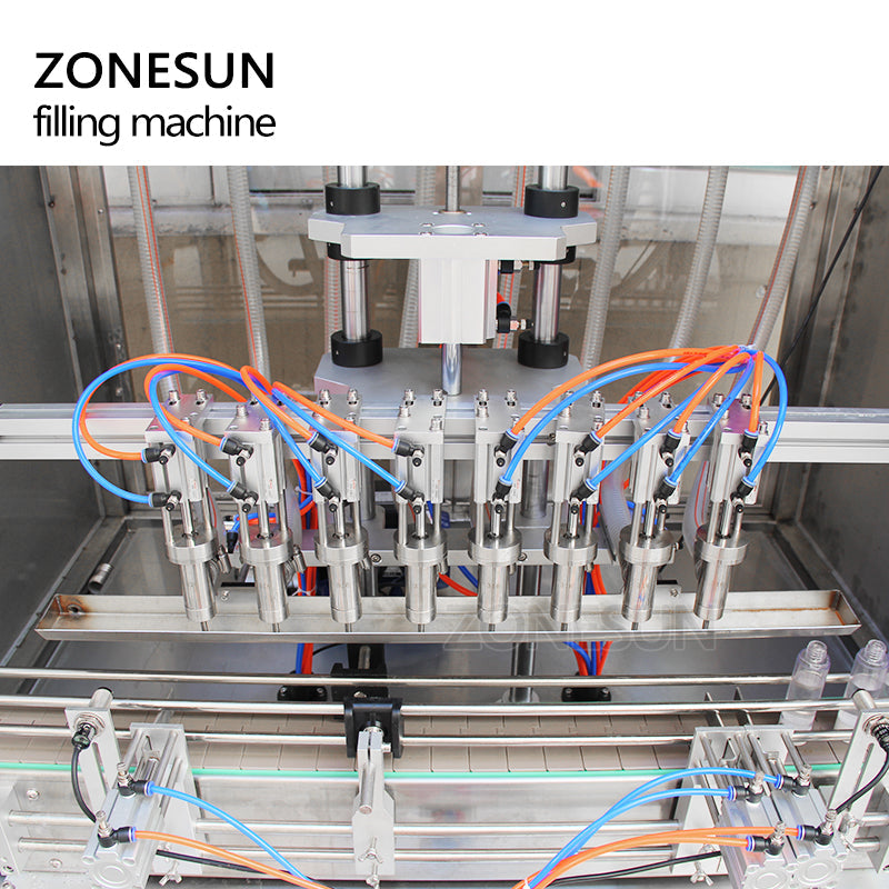 ZONESUN Automatic Pneumatic 4 Nozzles High Speed Liquid Filling Machine