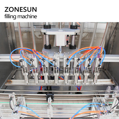 ZONESUN Automatic Pneumatic 4 Nozzles High Speed Liquid Filling Machine