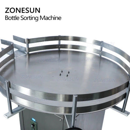 ZONESUN Automatic Rotary Square Round Bottle Unscrambler For Production Line