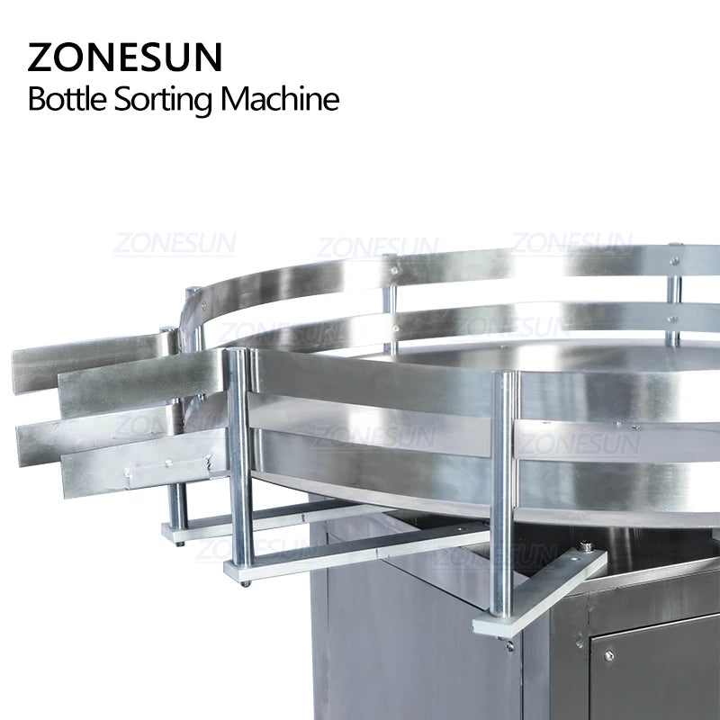 ZONESUN Automatic Rotary Square Round Bottle Unscrambler For Production Line