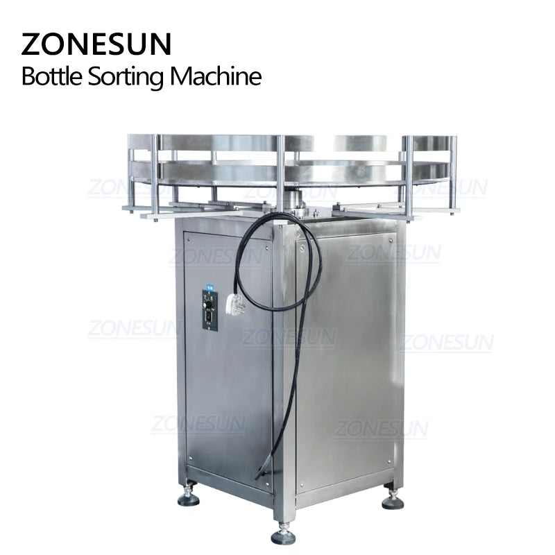 ZONESUN Automatic Rotary Square Round Bottle Unscrambler For Production Line