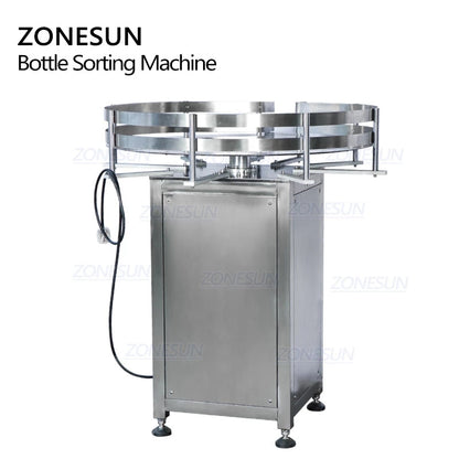 ZONESUN Automatic Rotary Square Round Bottle Unscrambler For Production Line