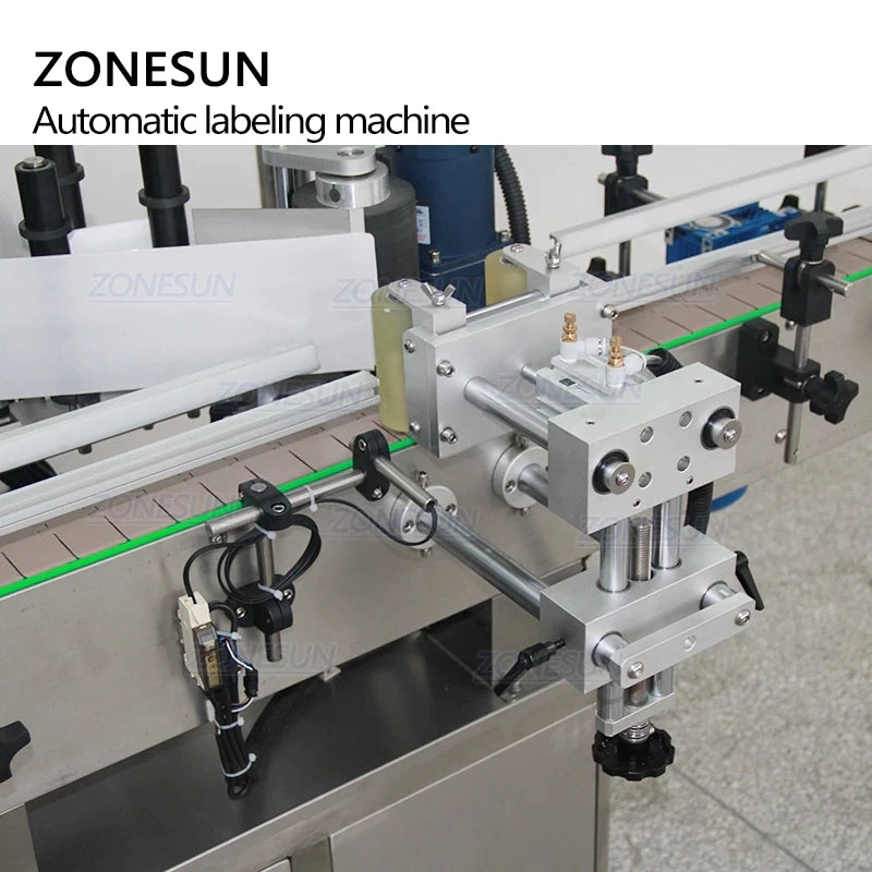 ZONESUN Automatic Round Bottle Labeling Machine With PLC Contorl