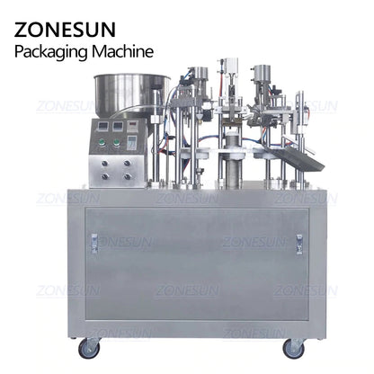 ZONESUN ZS-GZNF10 10 Holes Ultrasonic Paste Tube Filling Sealing Machine