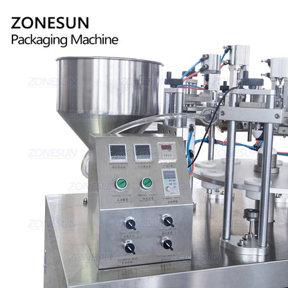 ZONESUN ZS-GZNF10 Máquina de llenado y sellado de tubos de pasta ultrasónica de 10 orificios