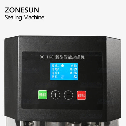 ZONESUN 55mm Intelligent Can Sealing Machine ZS-FK-168B