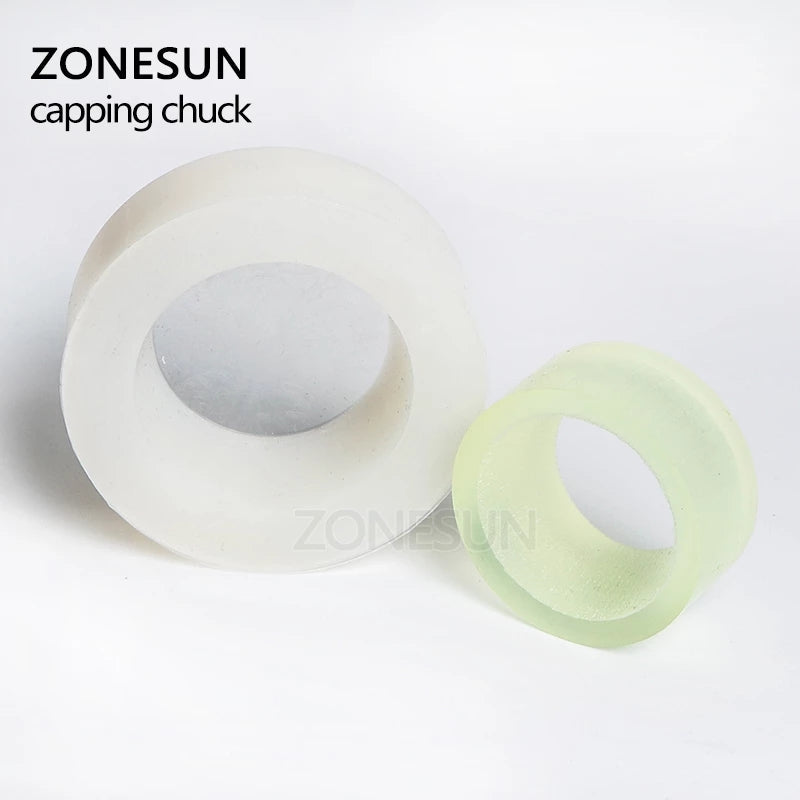 Tapete de goma para mandril de tapado ZONESUN 28-32mm 38mm con anillo de seguridad para máquina tapadora