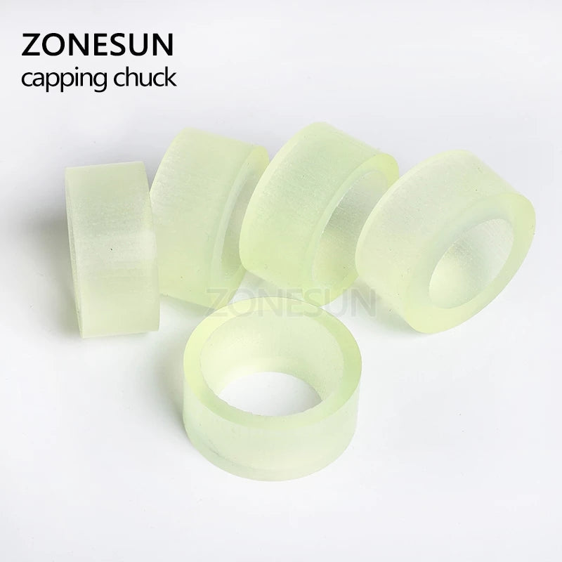 Tapete de goma para mandril de tapado ZONESUN 28-32mm 38mm con anillo de seguridad para máquina tapadora