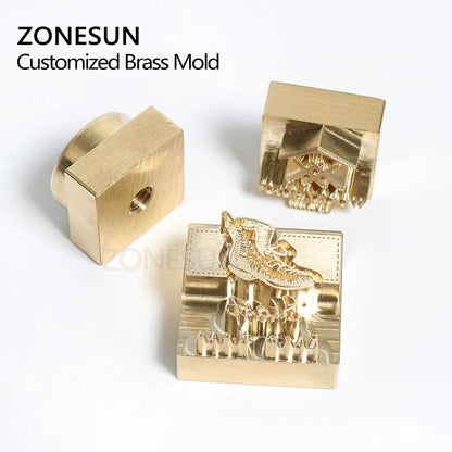 ZONESUN 20mm Thickness Customized Stamp Copper Mold