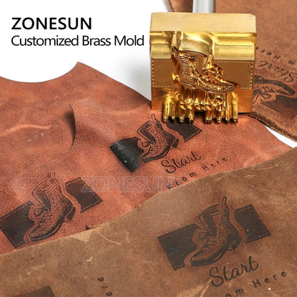 ZONESUN 20mm Thickness Customized Stamp Copper Mold