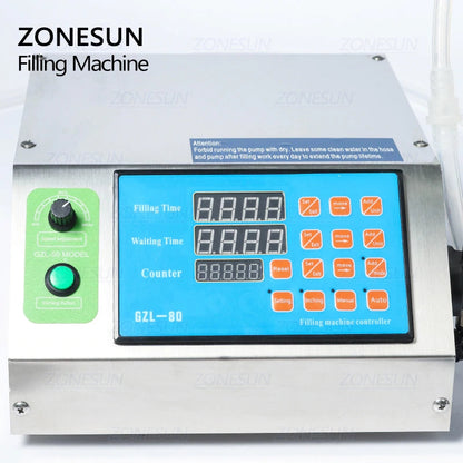 Máquina de llenado de líquidos con bomba de diafragma semiautomática pequeña ZONESUN ZS-YTDP1