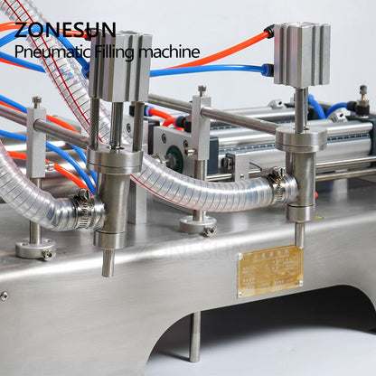 ZONESUN Pneumatic 2 Nozzles Liquid Filling Machine