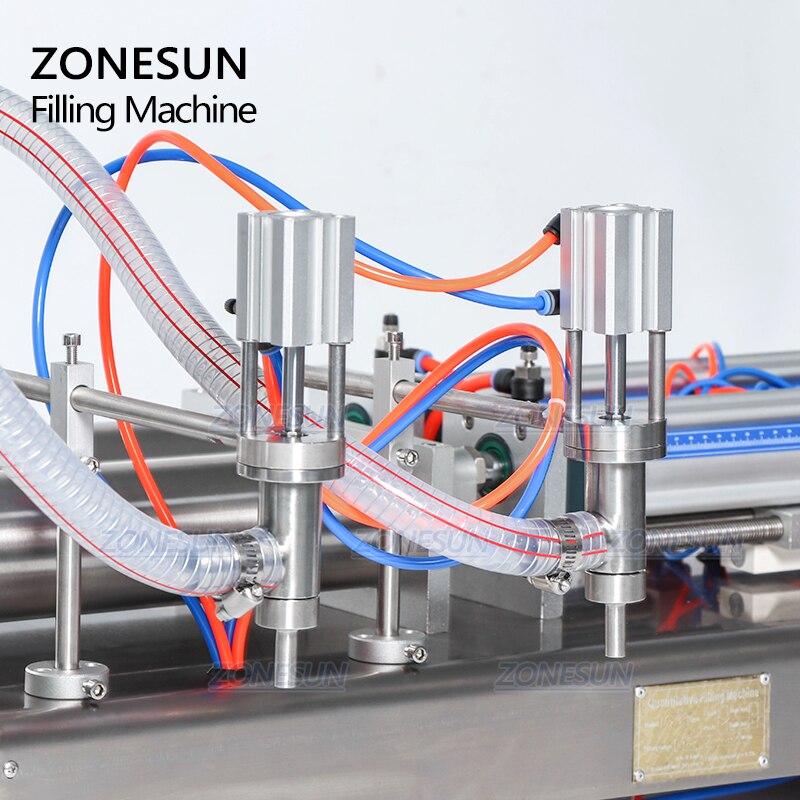 ZONESUN 2 Nozzles Full Pneumatic Liquid Filling Machine