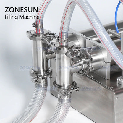 ZONESUN 2 Nozzles Full Pneumatic Liquid Filling Machine