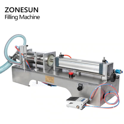 ZONESUN Single Nozzle Fully Pneumatic Liquid Filling Machine