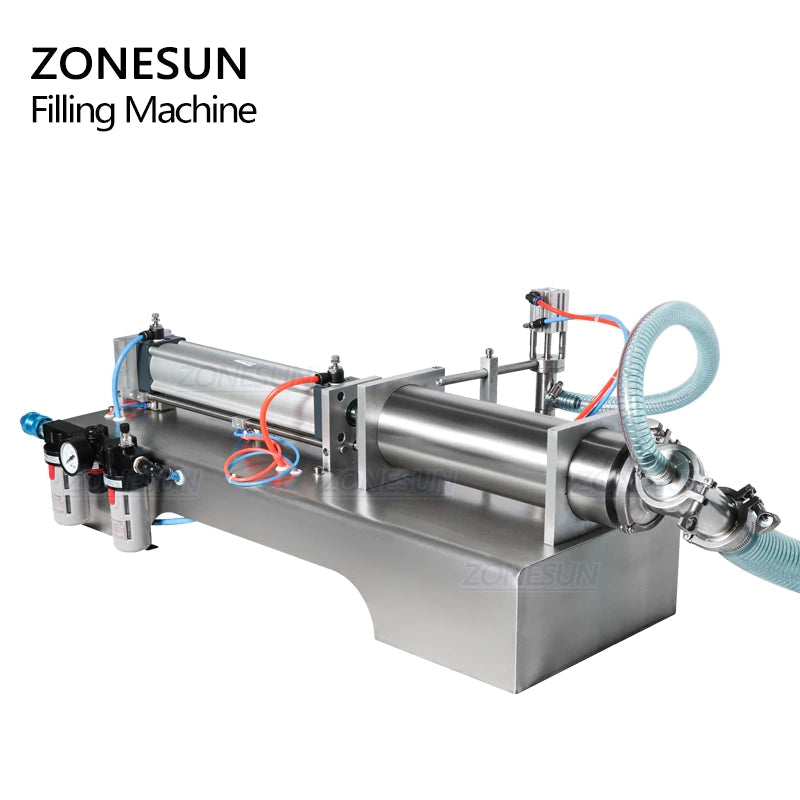 ZONESUN Single Nozzle Fully Pneumatic Liquid Filling Machine