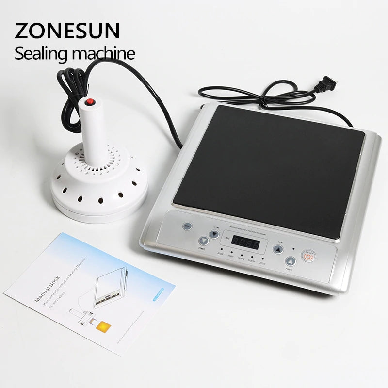 ZONESUN GLF-500L 20-130mm Electromagnetic Induction Aluminum Foil Sealing Machine