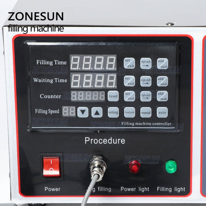 ZONESUN ZS-GFK17B 20-17000ml Semi Automatic Diaphragm Pump Liquid Filling Machine