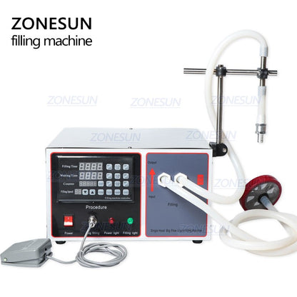 ZONESUN ZS-GFK17B 20-17000ml Semi Automatic Diaphragm Pump Liquid Filling Machine