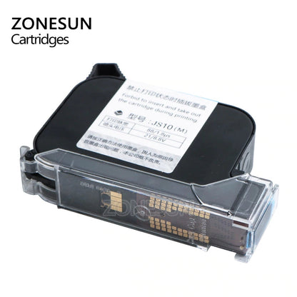 Caja de tinta ZONESUN para máquina de codificación de impresora de inyección de tinta inteligente de mano