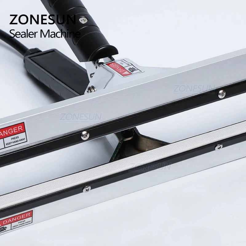 ZONESUN 300/400/500/600mm Instantaneous Hot Pliers Sealing Machine