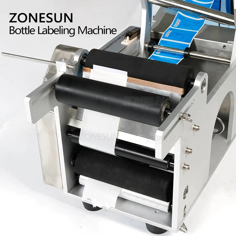 ZONESUN ZS-TB50/T Semi-automatic Round Bottle Labeling Machine