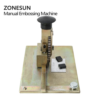 ZONESUN Manual Metal Embossing Machine