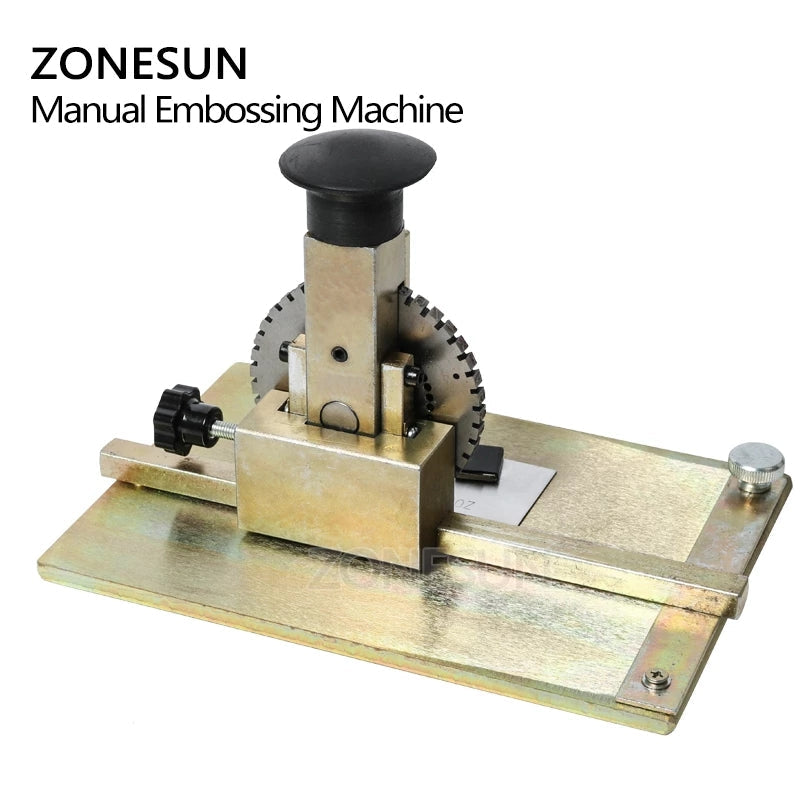 ZONESUN Manual Metal Embossing Machine