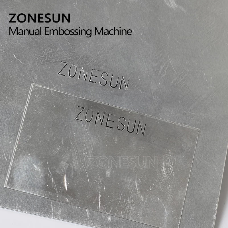 ZONESUN Manual Metal Embossing Machine