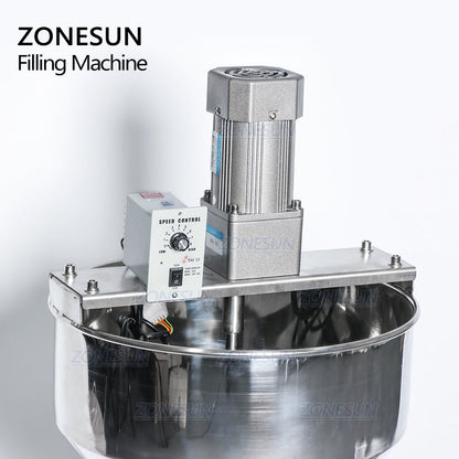 ZONESUN Pneumatic Paste Filling Machine With Mixer